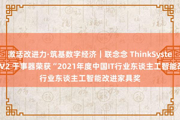 激活改进力·筑基数字经济｜联念念 ThinkSystem ST650 V2 干事器荣获“2021年度中国IT行业东谈主工智能改进家具奖